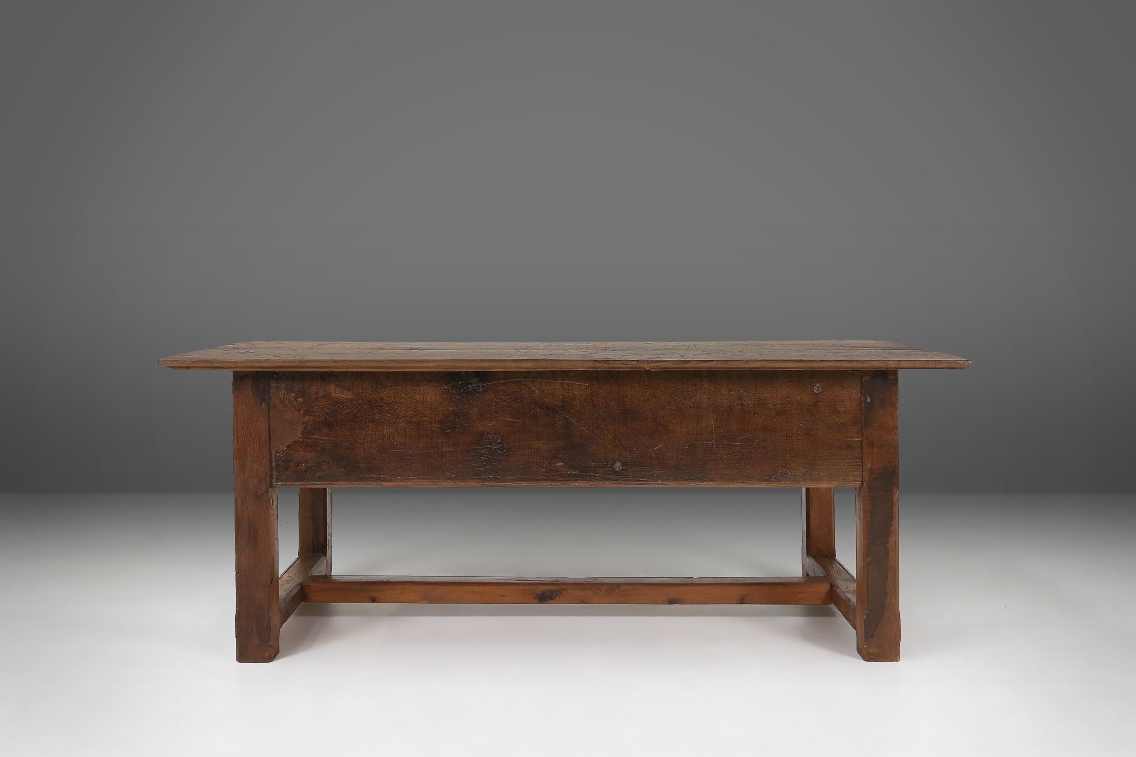 Antique Spanish Console Table in carved Oak, 18th Centurythumbnail